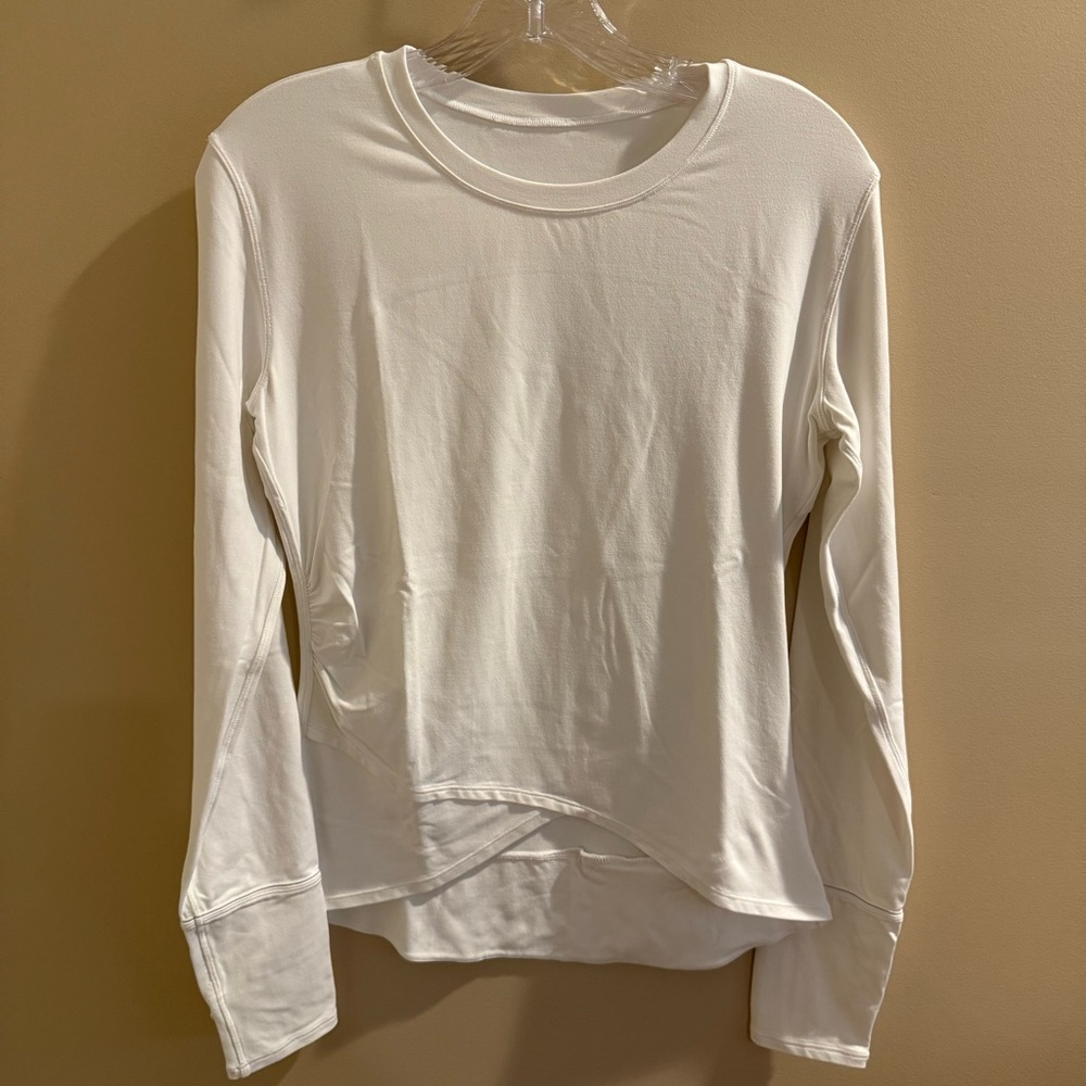 Lululemon Athletica Tan Cream Fitted Long Sleeve Hoodie